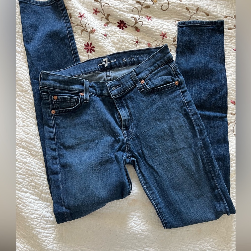 Pre-loved 7 of all mankind skinny jeans size 28